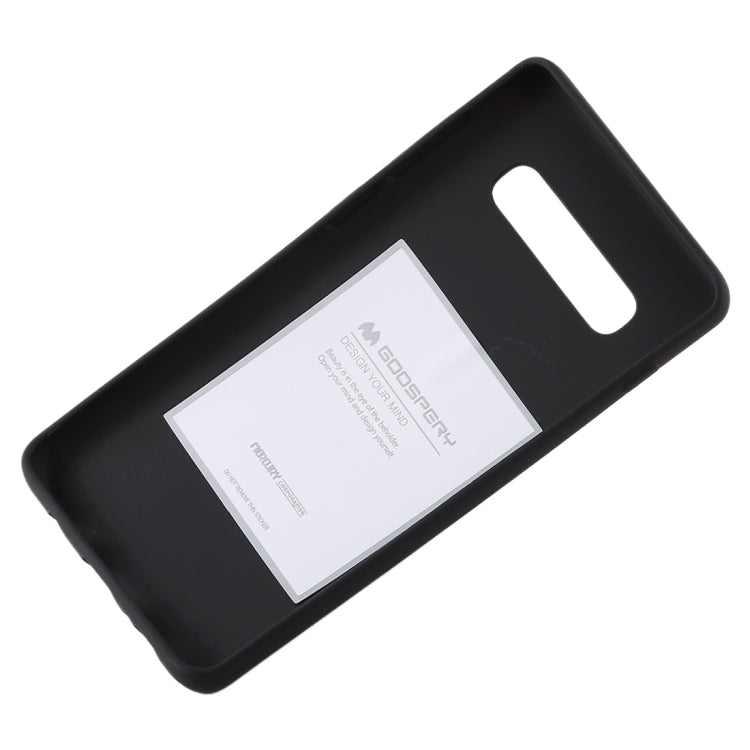 GOOSPERY SOFT FEELING Liquid TPU Drop-proof Soft Case for Galaxy S10+