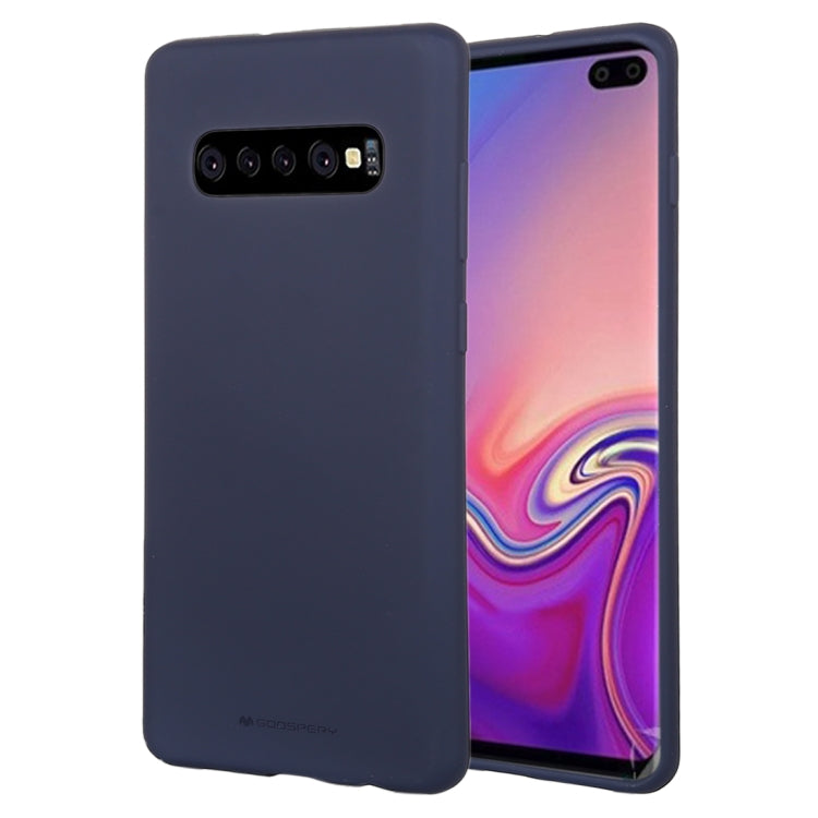 GOOSPERY SOFT FEELING Liquid TPU Drop-proof Soft Case for Galaxy S10+
