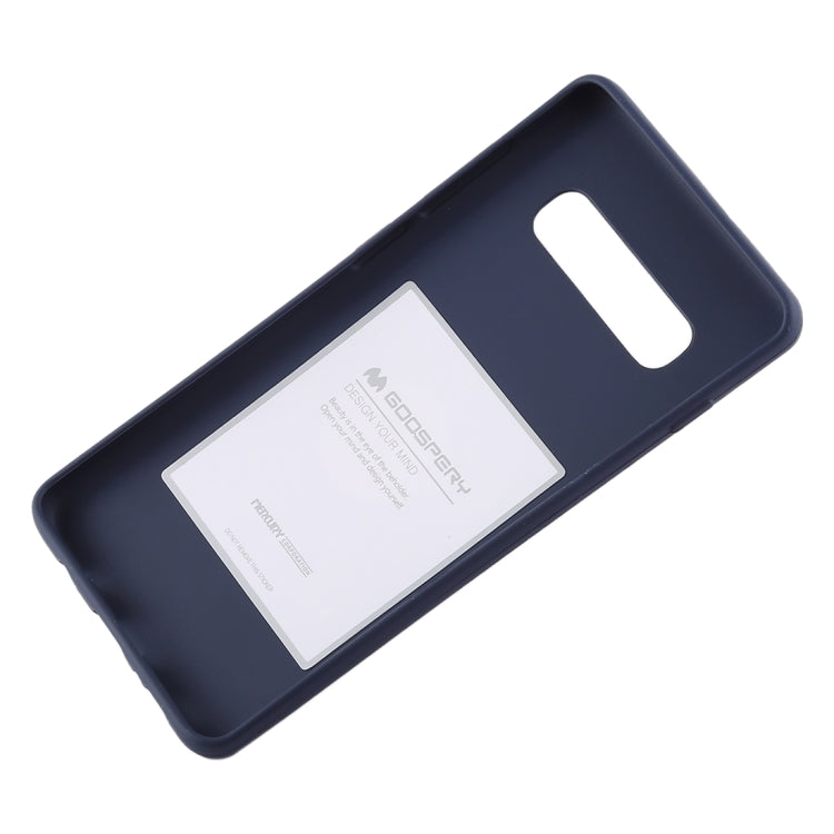 GOOSPERY SOFT FEELING Liquid TPU Drop-proof Soft Case for Galaxy S10+