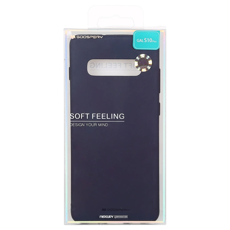 GOOSPERY SOFT FEELING Liquid TPU Drop-proof Soft Case for Galaxy S10+