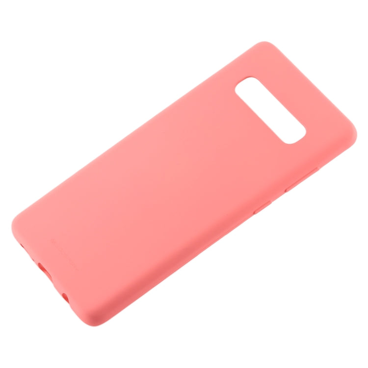 GOOSPERY SOFT FEELING Liquid TPU Drop-proof Soft Case for Galaxy S10+