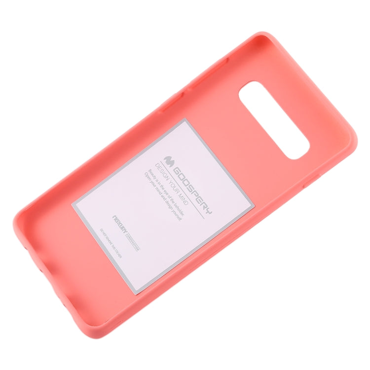 GOOSPERY SOFT FEELING Liquid TPU Drop-proof Soft Case for Galaxy S10+