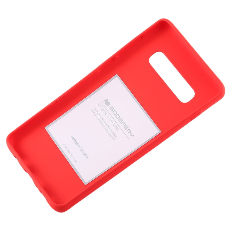 GOOSPERY SOFT FEELING Liquid TPU Drop-proof Soft Case for Galaxy S10+