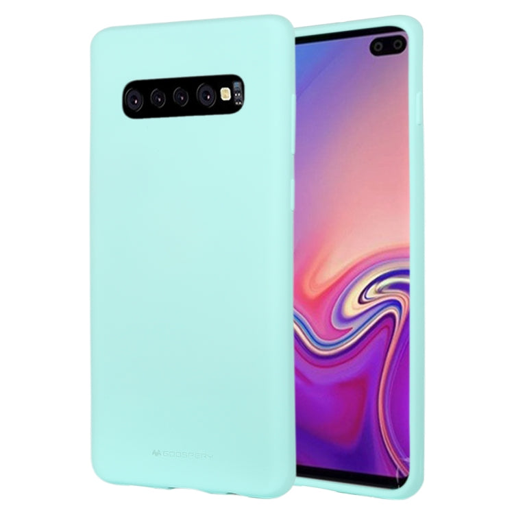 GOOSPERY SOFT FEELING Liquid TPU Drop-proof Soft Case for Galaxy S10+