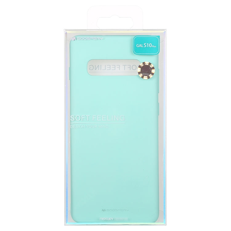 GOOSPERY SOFT FEELING Liquid TPU Drop-proof Soft Case for Galaxy S10+