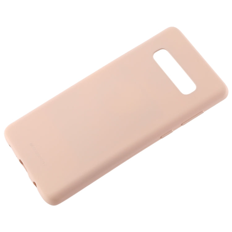 GOOSPERY SOFT FEELING Liquid TPU Drop-proof Soft Case for Galaxy S10+