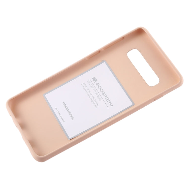 GOOSPERY SOFT FEELING Liquid TPU Drop-proof Soft Case for Galaxy S10+