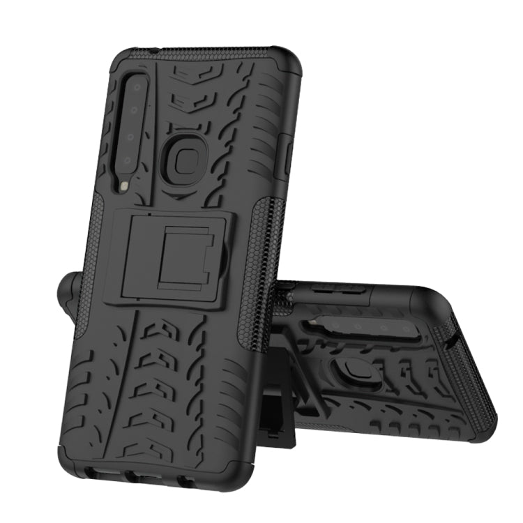 Tire Texture TPU+PC Shockproof Case for Galaxy A9 (2018), with Holder