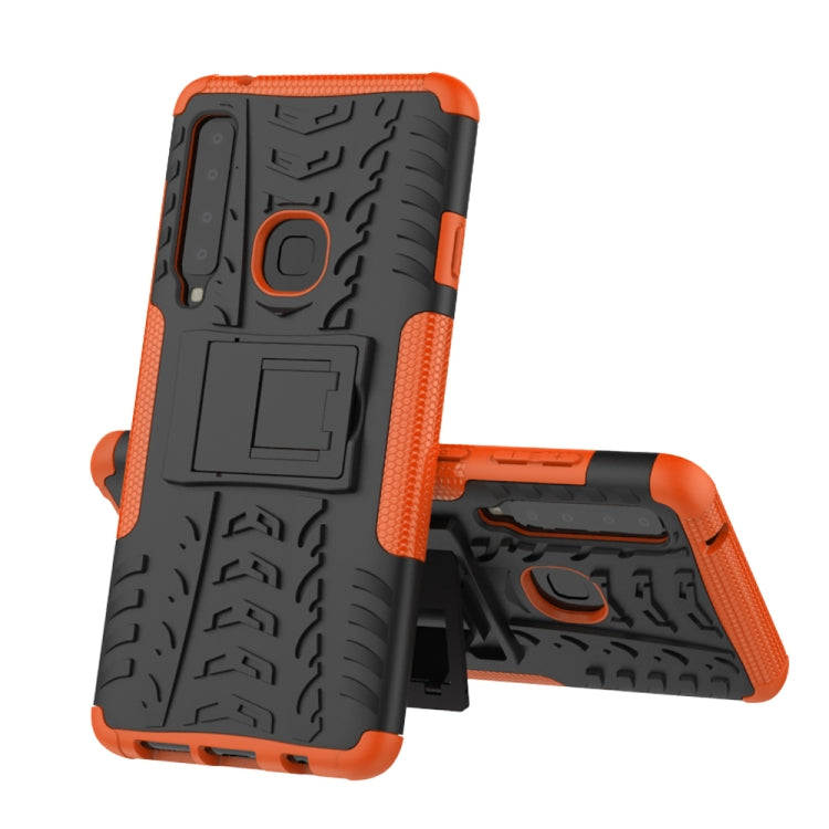 Tire Texture TPU+PC Shockproof Case for Galaxy A9 (2018), with Holder