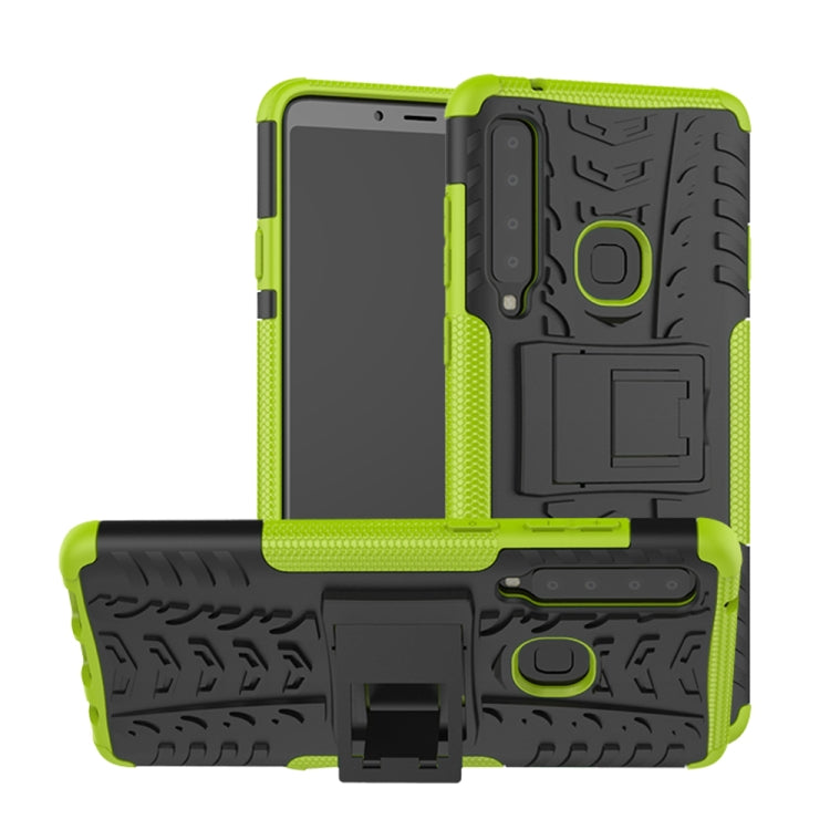 Tire Texture TPU+PC Shockproof Case for Galaxy A9 (2018), with Holder