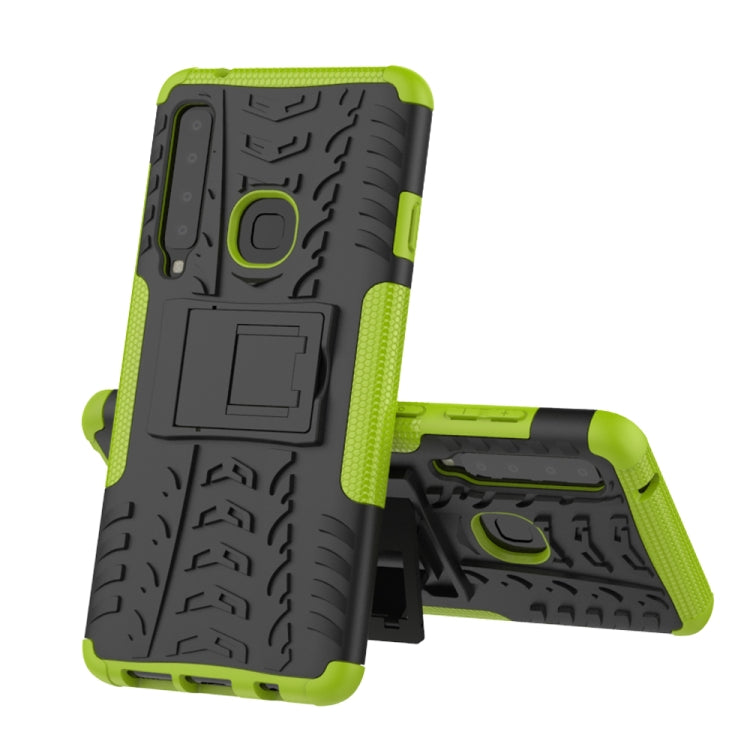 Tire Texture TPU+PC Shockproof Case for Galaxy A9 (2018), with Holder