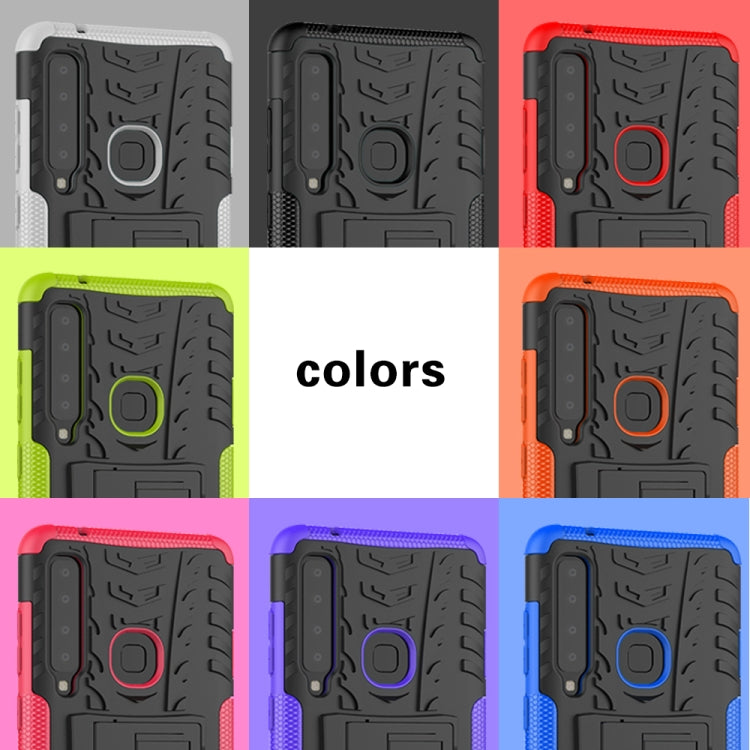 Tire Texture TPU+PC Shockproof Case for Galaxy A9 (2018), with Holder