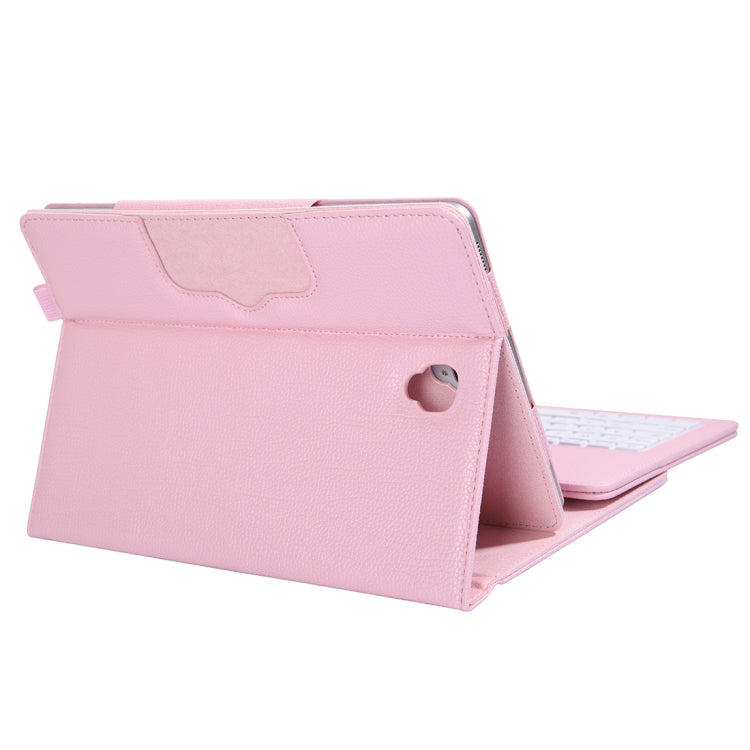 SA830 Bluetooth 3.0 Litchi Texture Detachable Bluetooth Keyboard Leather Tablet Case for Samsung Galaxy Tab S4 10.5 inch T830 / T835, with Holder