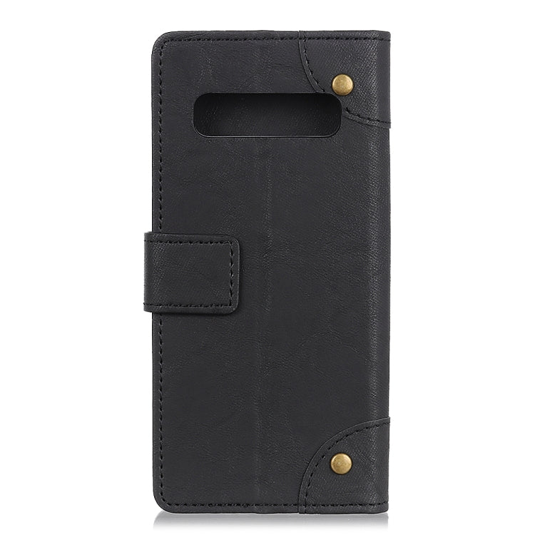 Copper Buckle Retro Crazy Horse Texture Horizontal Flip Leather Case for Galaxy S10 5G, with Holder & Card Slots & Wallet