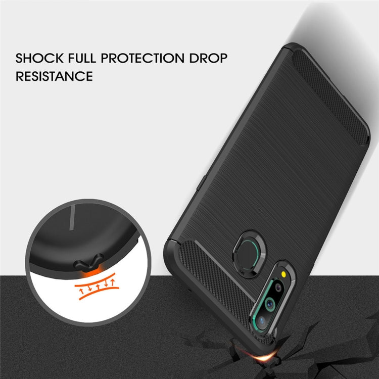Brushed Texture Carbon Fiber TPU Case for Galaxy A8s