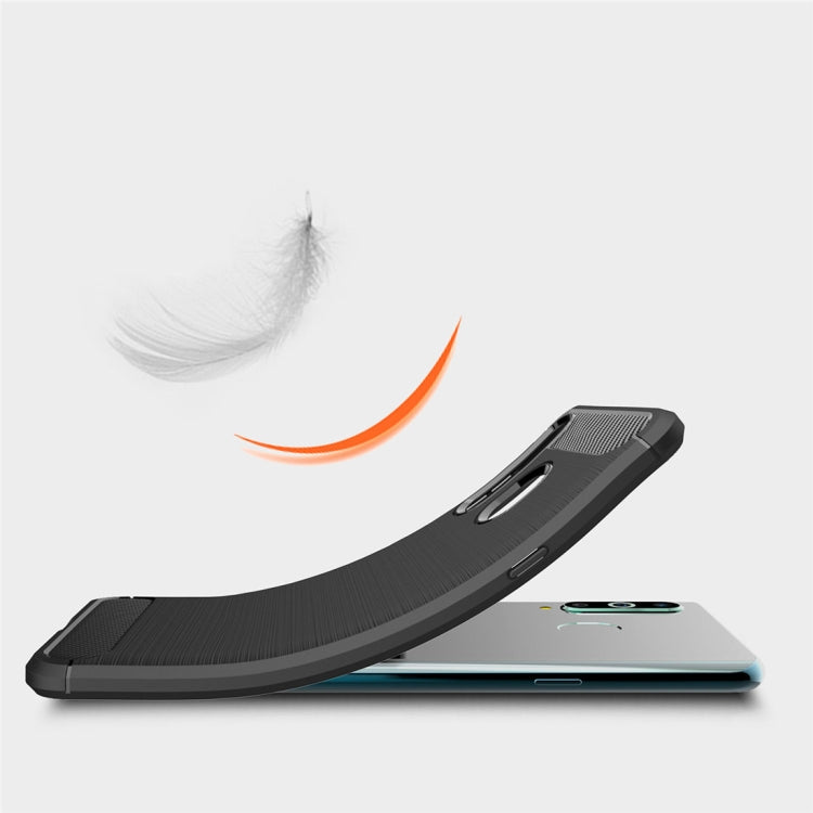 Brushed Texture Carbon Fiber TPU Case for Galaxy A8s
