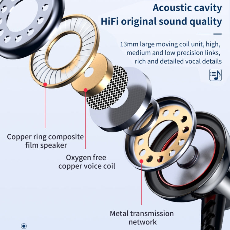 TOTUDESIGN EAUA-028 Bole Series Metal Wired Earphone