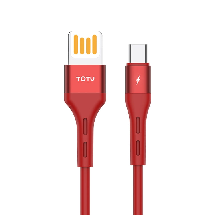 TOTUDESIGN BMA-026 Soft Series 2.4A Micro USB Silicone Charging Cable, Length: 1m