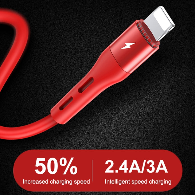 TOTUDESIGN BMA-026 Soft Series 2.4A Micro USB Silicone Charging Cable, Length: 1m