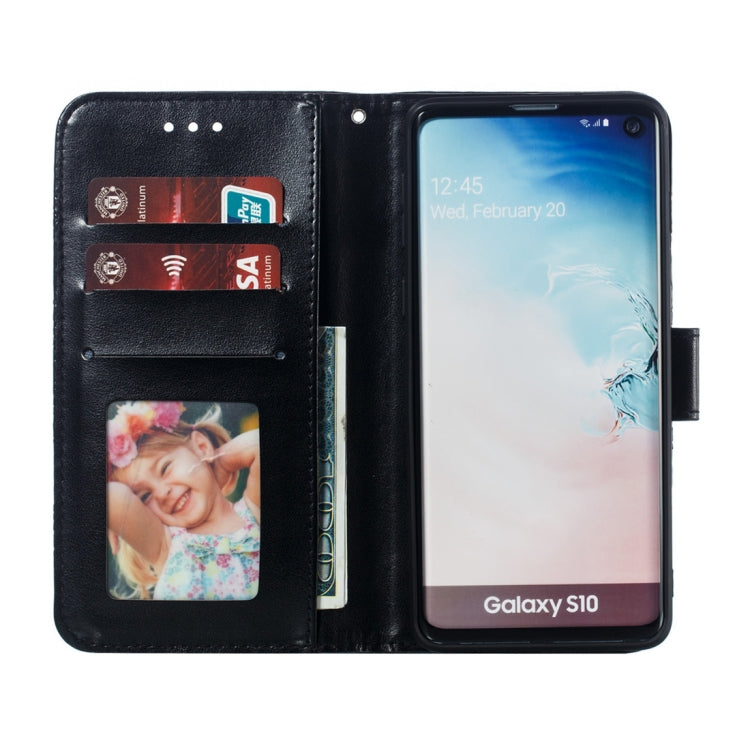 Mandala Embossing Pattern Horizontal Flip Leather Case for Galaxy S10+, with Holder & Card Slots & Wallet & Photo Frame