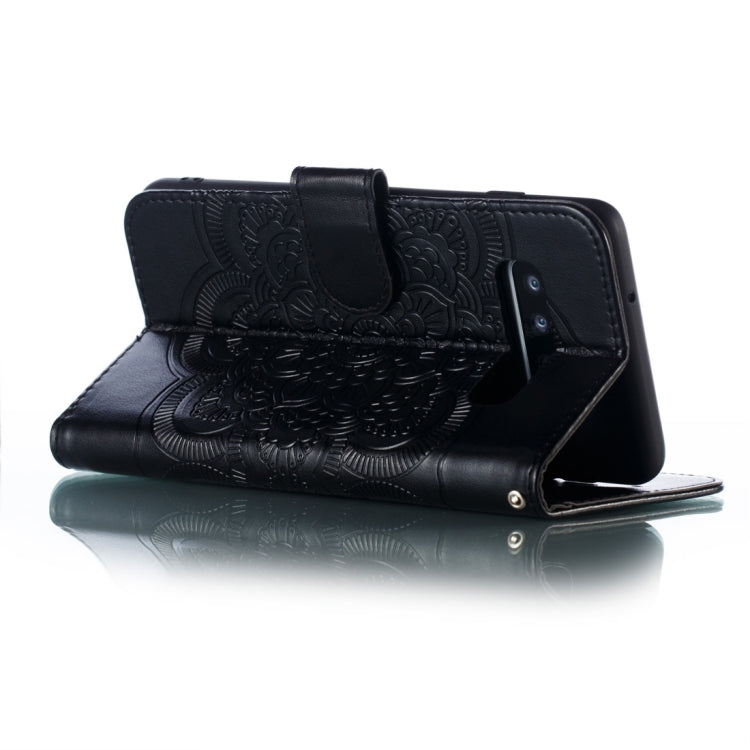 Mandala Embossing Pattern Horizontal Flip Leather Case for Galaxy S10+, with Holder & Card Slots & Wallet & Photo Frame