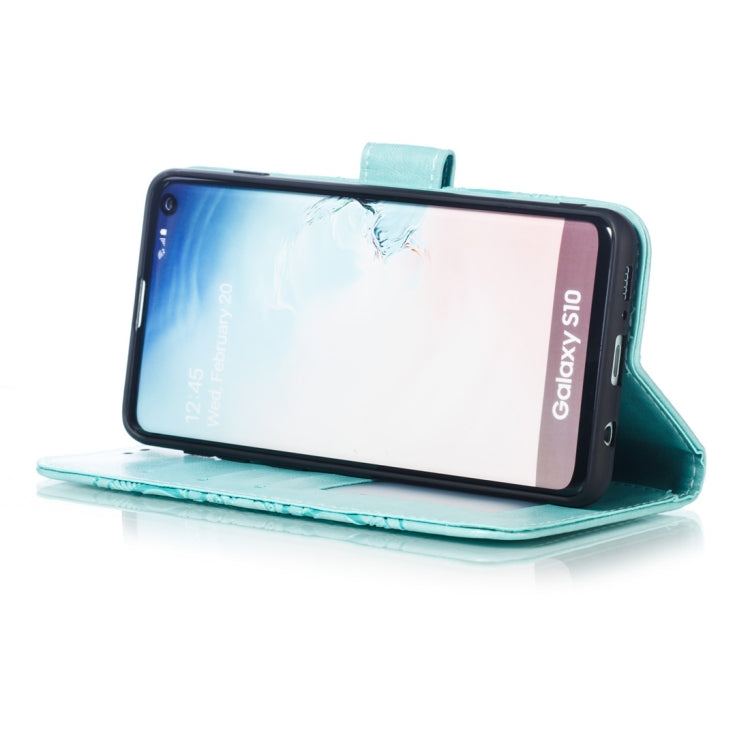 Mandala Embossing Pattern Horizontal Flip Leather Case for Galaxy S10+, with Holder & Card Slots & Wallet & Photo Frame