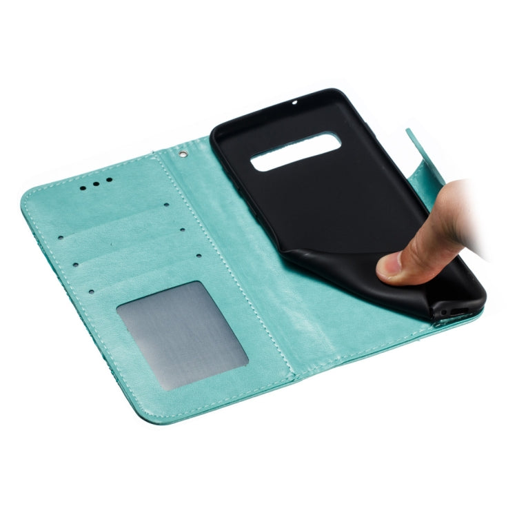 Mandala Embossing Pattern Horizontal Flip Leather Case for Galaxy S10+, with Holder & Card Slots & Wallet & Photo Frame