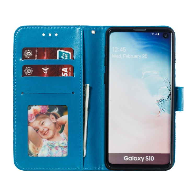 Mandala Embossing Pattern Horizontal Flip Leather Case for Galaxy S10+, with Holder & Card Slots & Wallet & Photo Frame