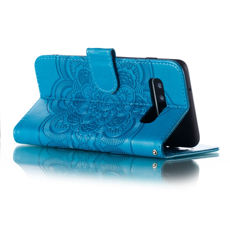 Mandala Embossing Pattern Horizontal Flip Leather Case for Galaxy S10+, with Holder & Card Slots & Wallet & Photo Frame