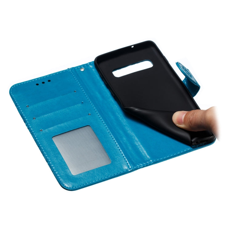Mandala Embossing Pattern Horizontal Flip Leather Case for Galaxy S10+, with Holder & Card Slots & Wallet & Photo Frame