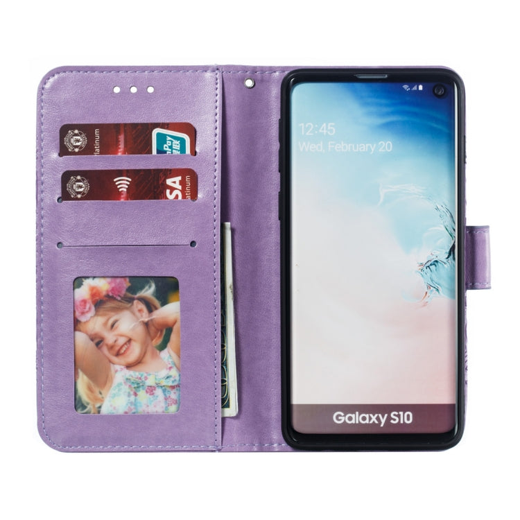 Mandala Embossing Pattern Horizontal Flip Leather Case for Galaxy S10+, with Holder & Card Slots & Wallet & Photo Frame