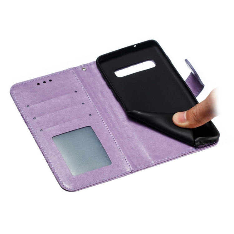 Mandala Embossing Pattern Horizontal Flip Leather Case for Galaxy S10+, with Holder & Card Slots & Wallet & Photo Frame