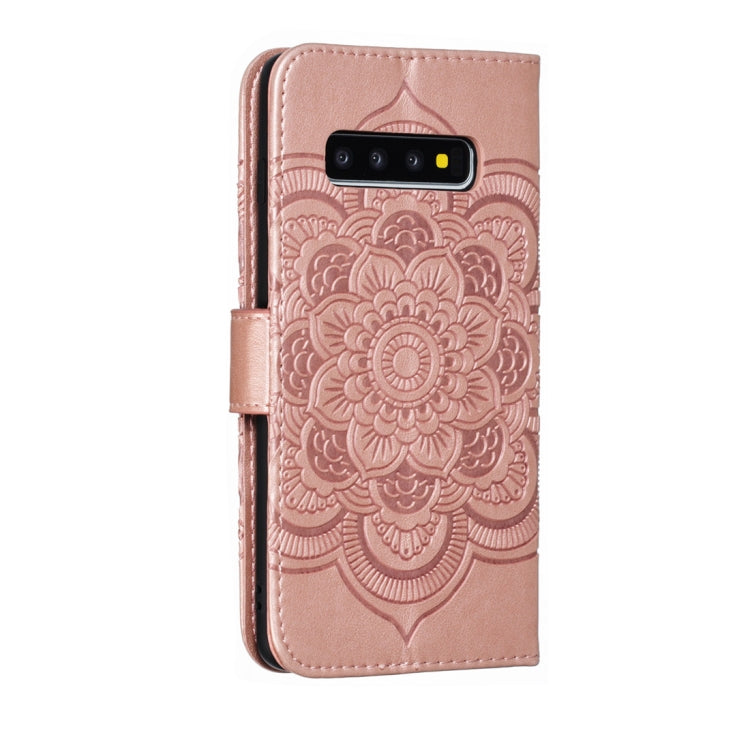 Mandala Embossing Pattern Horizontal Flip Leather Case for Galaxy S10+, with Holder & Card Slots & Wallet & Photo Frame