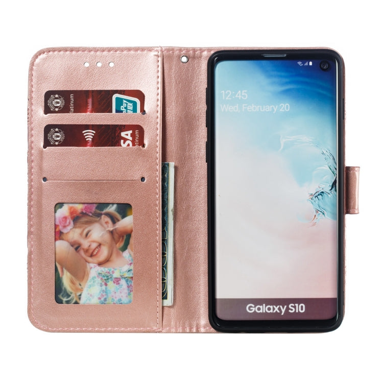 Mandala Embossing Pattern Horizontal Flip Leather Case for Galaxy S10+, with Holder & Card Slots & Wallet & Photo Frame