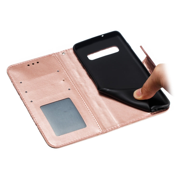 Mandala Embossing Pattern Horizontal Flip Leather Case for Galaxy S10+, with Holder & Card Slots & Wallet & Photo Frame