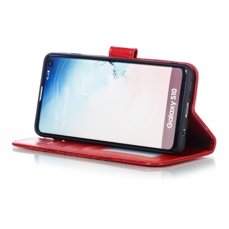 Mandala Embossing Pattern Horizontal Flip Leather Case for Galaxy S10+, with Holder & Card Slots & Wallet & Photo Frame