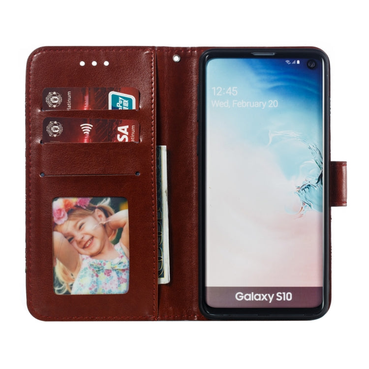 Mandala Embossing Pattern Horizontal Flip Leather Case for Galaxy S10+, with Holder & Card Slots & Wallet & Photo Frame
