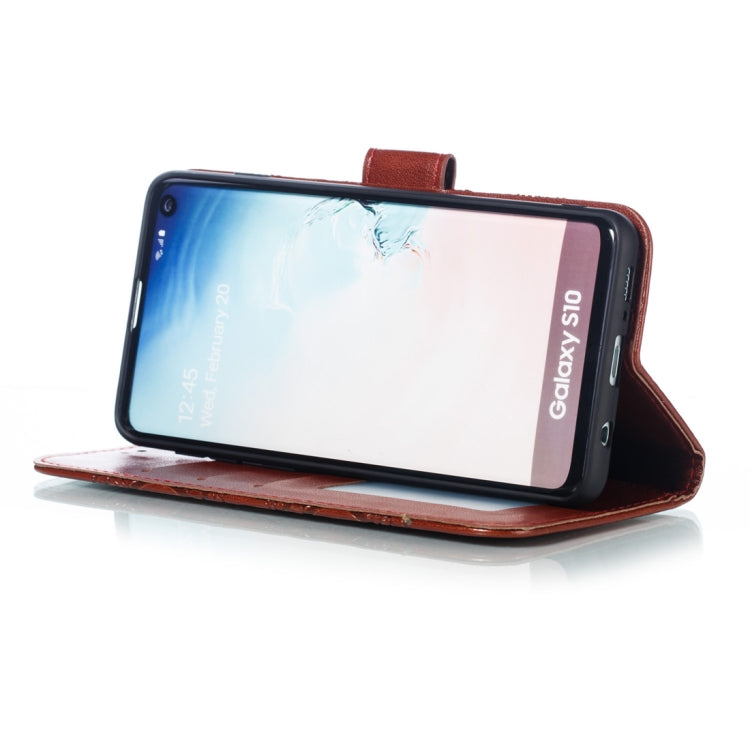 Mandala Embossing Pattern Horizontal Flip Leather Case for Galaxy S10+, with Holder & Card Slots & Wallet & Photo Frame