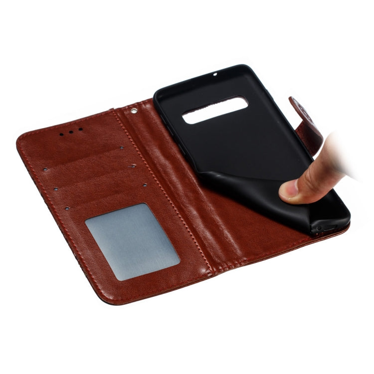 Mandala Embossing Pattern Horizontal Flip Leather Case for Galaxy S10+, with Holder & Card Slots & Wallet & Photo Frame