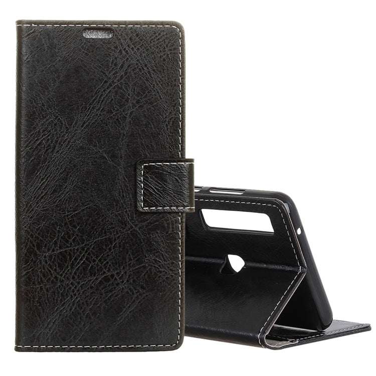 Retro Crazy Horse Texture Horizontal Flip Leather Case for Galaxy A9 (2018) / A9s, with Card Slots & Holder & Photo Frame