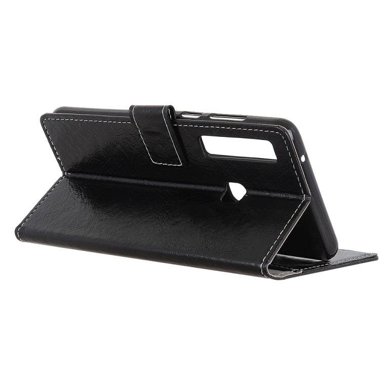 Retro Crazy Horse Texture Horizontal Flip Leather Case for Galaxy A9 (2018) / A9s, with Card Slots & Holder & Photo Frame