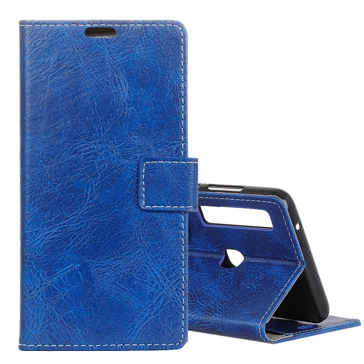 Retro Crazy Horse Texture Horizontal Flip Leather Case for Galaxy A9 (2018) / A9s, with Card Slots & Holder & Photo Frame