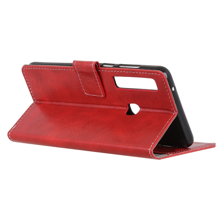 Retro Crazy Horse Texture Horizontal Flip Leather Case for Galaxy A9 (2018) / A9s, with Card Slots & Holder & Photo Frame