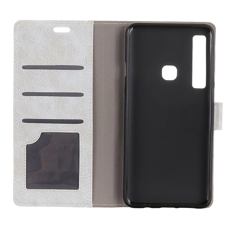 Retro Crazy Horse Texture Horizontal Flip Leather Case for Galaxy A9 (2018) / A9s, with Card Slots & Holder & Photo Frame