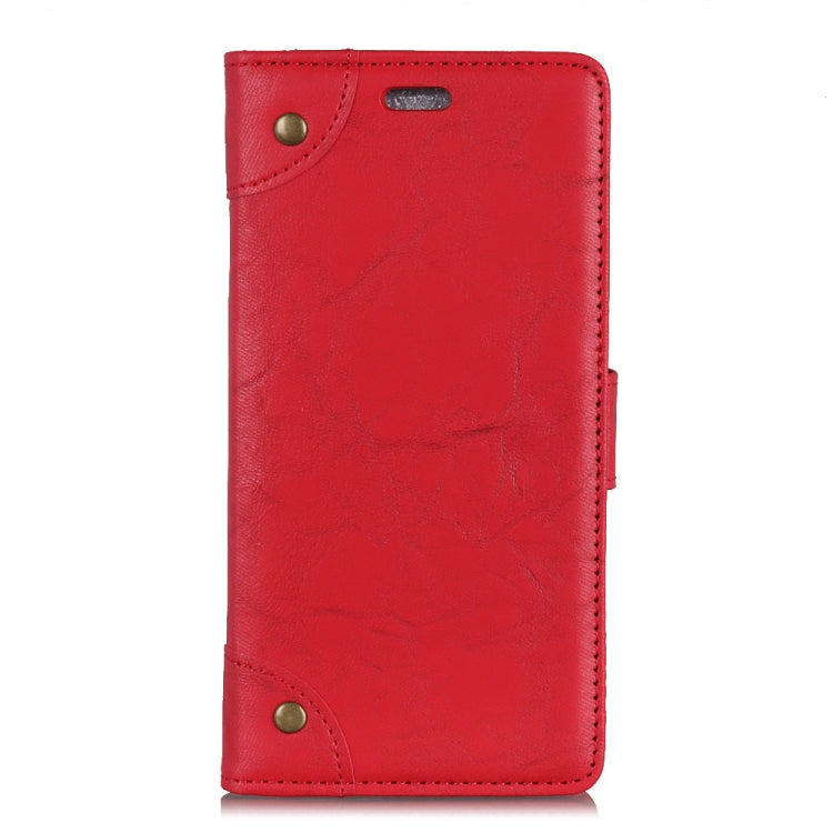 Copper Buckle Retro Crazy Horse Texture Horizontal Flip Leather Case for Galaxy A9 (2018) / A9s, with Holder & Card Slots & Wallet