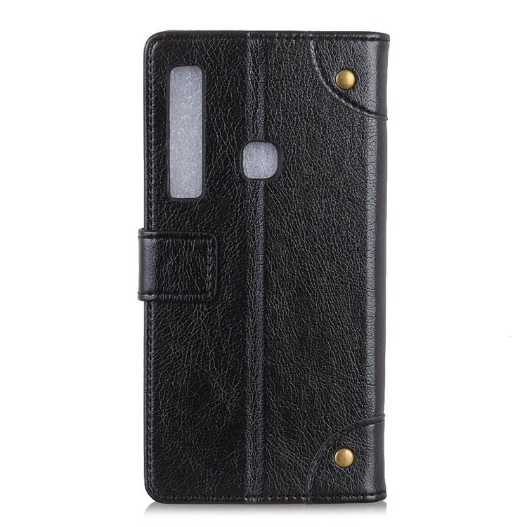 Copper Buckle Nappa Texture Horizontal Flip Leather Case for Galaxy A9 (2018) / A9s, with Holder & Card Slots & Wallet