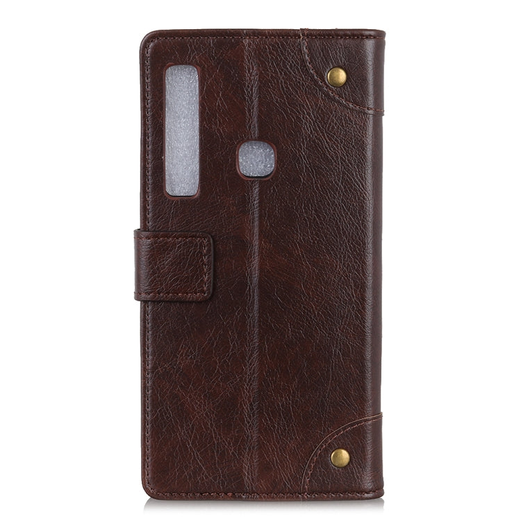 Copper Buckle Nappa Texture Horizontal Flip Leather Case for Galaxy A9 (2018) / A9s, with Holder & Card Slots & Wallet