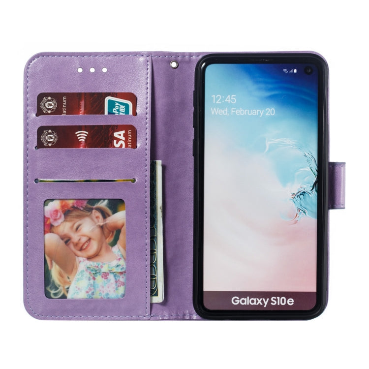 Mandala Embossing Pattern Horizontal Flip Leather Case for Galaxy S10e, with Holder & Card Slots & Wallet & Photo Frame