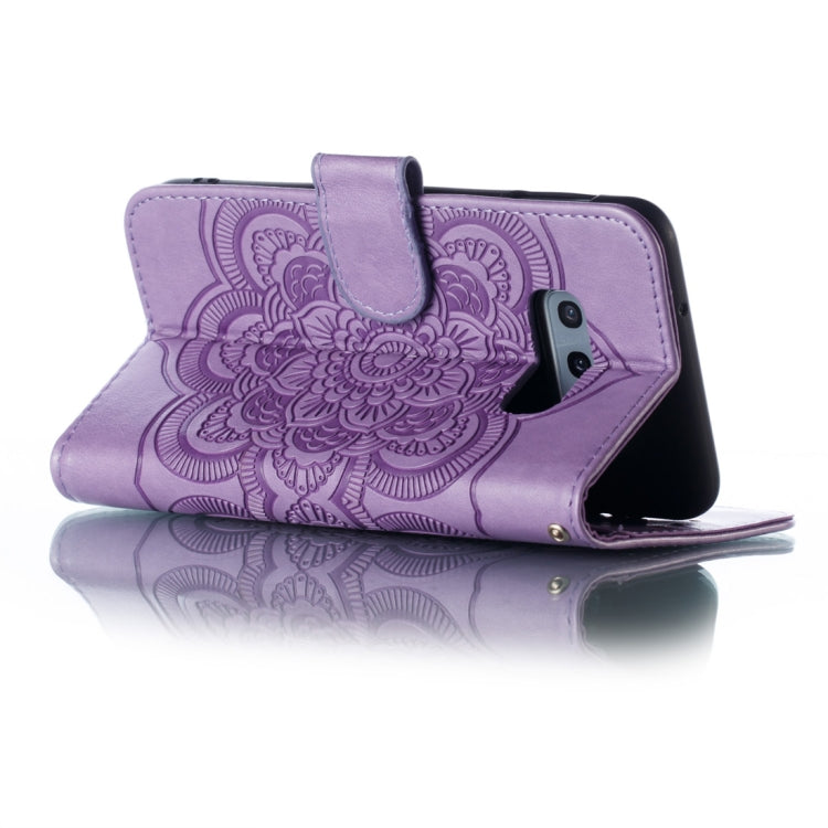 Mandala Embossing Pattern Horizontal Flip Leather Case for Galaxy S10e, with Holder & Card Slots & Wallet & Photo Frame