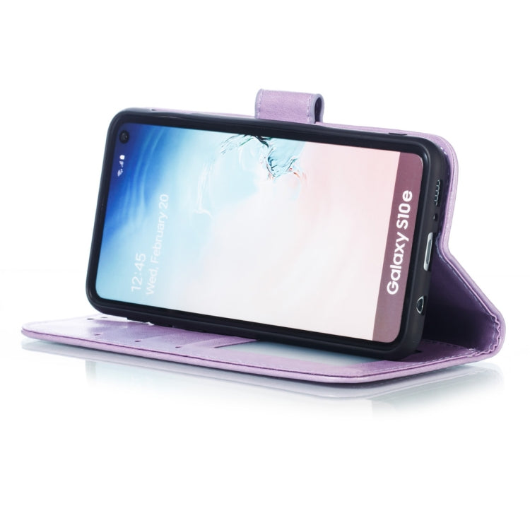 Mandala Embossing Pattern Horizontal Flip Leather Case for Galaxy S10e, with Holder & Card Slots & Wallet & Photo Frame